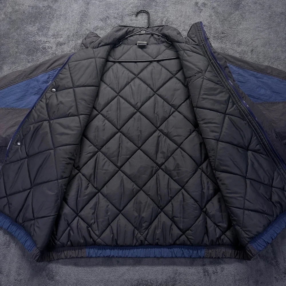 Vintage Nike Air Quilted Windbreaker Puffer Jacket Mens XL Quilted Lining 90s